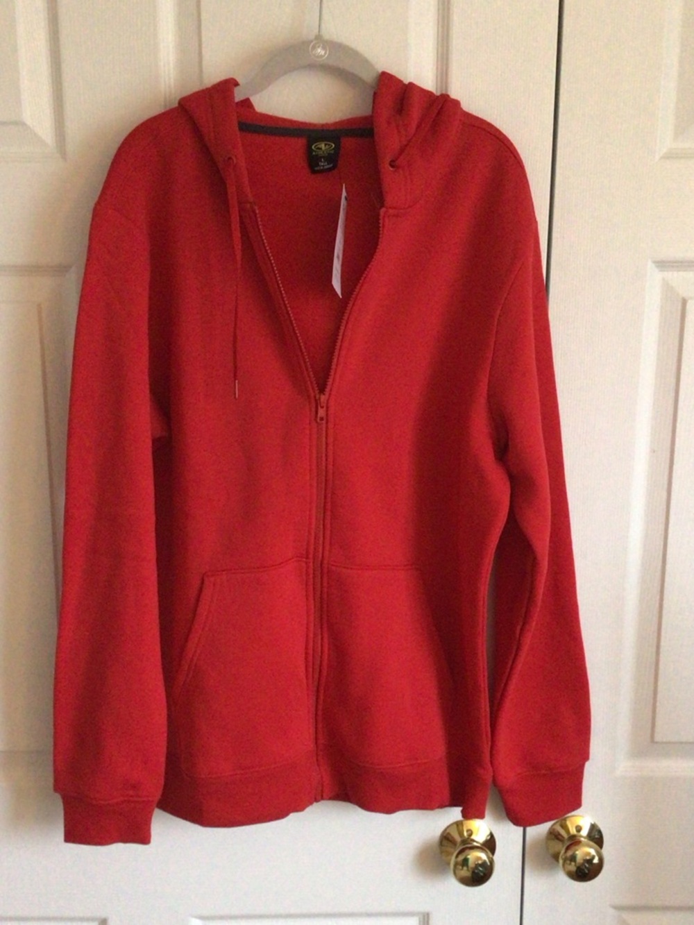 Athletic Works Red Full-Zip Hoodie Unisex Size L Tall NWT